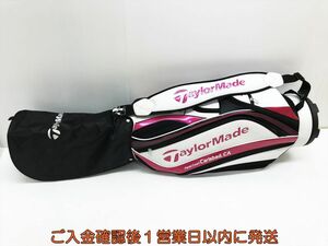 【1円】ゴルフ TaylorMade テーラーメイド キャディバッグ 軽量 9型 ホワイト/ピンク クラブケース Q01-152tm/F6