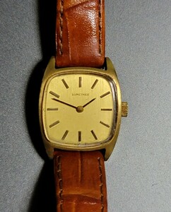 動作品　ロンジン レディース腕時計　18金無垢　18k k18 手巻き腕時計　アンティーク　LONGINES