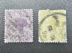 ビクトリア 切手 1884年 2 . 3 ペンス ビクトリア女王