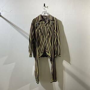 vintage euro pajama stripe set up ヨーロッパ古着 ビンテージ パジャマセットアップ ストライプシャツ ストライプパンツ 60s 70s