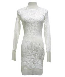美品　Jean Paul GAULTIER　ジャンポール・ゴルチエ　SOLEIL　イタリア製　レースドレス　ワンピース　オフホワイト
