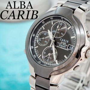 462 SEIKO セイコー時計　アルバ　カリブ　クロノグラフ　メンズ腕時計