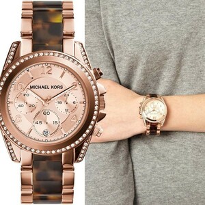 MICHAEL KORS マイケルコース MK5859 Blair ブレア ローズゴールド タートイズ レディース 腕時計