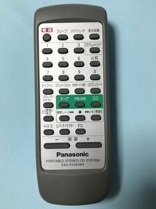 Panasonic　パナソニック　 ポータブルステレオCDシステム 　CDラジカセ　RX-EX1　用リモコン　RAK-RX980WK