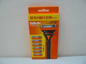 【30565】●Gillette　フュージョン　5+1　ホルダー＆替刃6個付お得セット　未開封未使用品