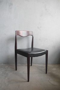 アンティーク　フランス　Niels.O.Moller No.71　レザー×ウッドチェア　C [csw-2077]　椅子　店舗什器　デンマーク