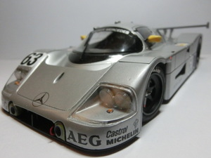 ジャンク TAMIYA タミヤ 1/24 スポーツカーシリーズ SAUBER MERCEDES C9 ザウバーメルセデス C9 素人塗装済組立完成品 箱無 エンジン部再現