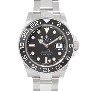 【保証書付】ロレックス 116710LN GMTマスター2 SS ランダム番 腕時計 2012年5月購入 ブラック シルバー メンズ 40802069691【アラモード】
