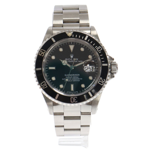 ROLEX ロレックス サブマリーナ デイト 16610 黒文字盤 腕時計 シルバー/ブラック 黒サブ