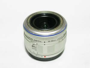 オリンパス OLYMPUS M.ZUIKO DIGITAL ED 14-42mm F3.5-5.6 L シルバー 中古美品 保護フィルター付 シリアル番号末尾3桁ゾロ目(888) 良番