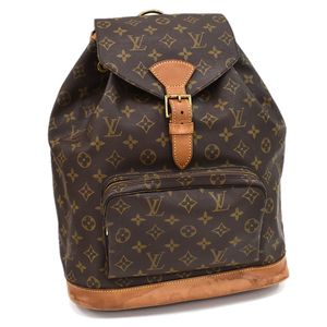 ルイヴィトン モンスリGM リュック バックパック M51135 モノグラム ブラウン LOUIS VUITTON Montsouris GM