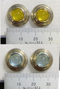 【送料無料・即決】16mm・金属風ドールアイ・メカニック義眼・２組