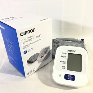 ■□《未使用》【OMRON】オムロン/上腕式血圧計 HEM-7127/白/10日保証/R3