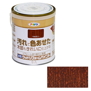 水性ウッドリフォームペイント アサヒペン 塗料・オイル 水性塗料3 0.7Lーマホガニー