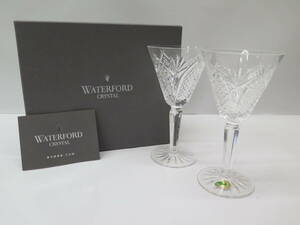 ヴィンテージ　英国　WATERFORD　ウォーターフォード・ウェッジウッドジャパン　クリスタル　ペアワイングラス　