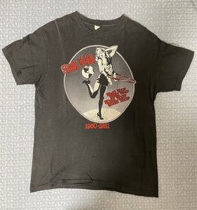 【希少・ビンテージ】 70s 旧タグ HANES ヘインズ cheap trick チープトリック バンド Tシャツ ブラック ローリングストーンズ