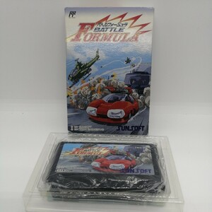 【美品】FC ファミコン バトルフォーミュラ BATTLE FORMULA 国内正規品 箱 説明書 サン電子 SUNSOFT コレクション品 レア最高峰 税なし