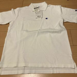 新品 国内正規品 チャンピオン 半袖ポロシャツ 白　Lサイズ CHAMPION (240424)