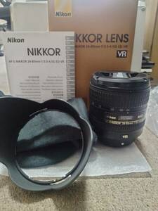 ★美品 NIKON ニコン AF-S 24-85mm 3.5-4.5G ED VR　フード・レンズキャップ元箱付き ★132
