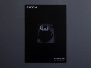 【カタログのみ】RICOH 2009.08 GR DIGITAL III 検 3 GR LENS 28mm F1.9 PENTAX GR1 GRD