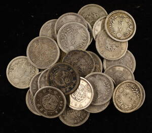 竜5銭銀貨 明治6年 30枚 まとめて おまとめ 5銭 銀貨 古銭 コイン 硬貨