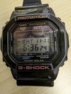 CASIO G-SHOCK G-LIDE MULTIBAND6 電波ソーラー カシオ 3215 GWX-5600-1JF TOUGH SOLAR SHOCK RESIST ブラック 稼働品 メンズ Men