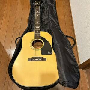 Epiphone AJ28SE-NS エピフォン エレアコ アコースティックギター 弦楽器 ソフトケース付き 動作未確認