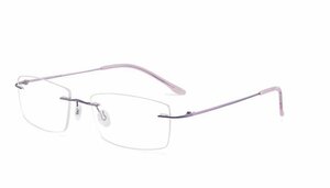 送料無料　超軽量 メガネフレーム　フチなし ツーポイント　眼鏡　レンズ交換可能　チタン　男女兼用　 sc0188