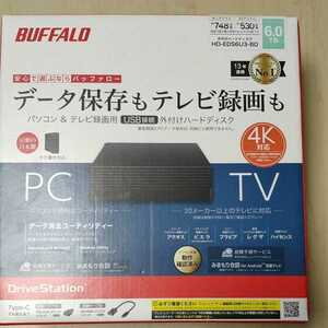 □BUFFALO USB 3．2(Gen1)/USB 3．1(Gen1)/3．0/2．0 外付けHDD(6TB) ブラック HDEDS6U3BD