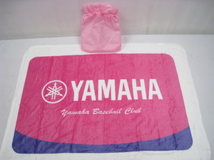 新品 YAMAHA ヤマハ ベースボールクラブ ブランケット ピンク×白×紫 ホワイト パープル 保存袋/巾着付き サイズ70×100cm