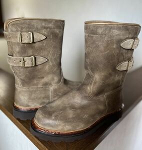 希少Parabootペコスブーツ スウェード Sand.W.Man TAKAHIRO MIYASHITAT nonnative サンドマン パラブーツ フランス製 RED WING