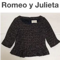 Romeo y julieta ペプラムカットソー 七分袖