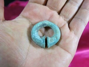 B　クメール青銅指輪２　金工　カンボジア　東南アジア