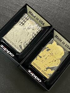 zippo 物語シリーズ 忍野 忍 戦場ヶ原 ひたぎ 2点 両面デザイン 希少モデル 2023年製 SHINOBU OSHINO HITAGI SENJYOGAHARA ケース 保証書