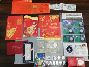 0501B17　各国の記念コイン・紙幣　おまとめ　中国　アメリカ　シンガポール　など　※追加写真あり