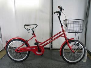 Ｄ480　★　10000円★　ミニベロ中古自転車 【20インチ　赤 】 入札お待ちしております(*^▽^*)