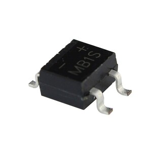 ブリッジダイオード整流器 MB1S 100V 500mA SOIC-4 10個