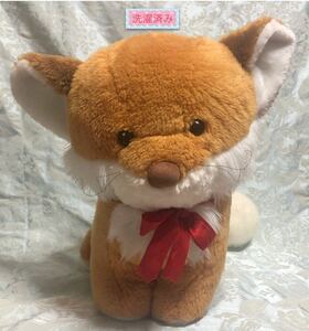 LITTLE HOUSE キツネ ぬいぐるみ 38㎝ リトルハウス きつね 狐 キタキツネ レトロ 昭和レトロ メルヘン ファンシー ※洗濯済