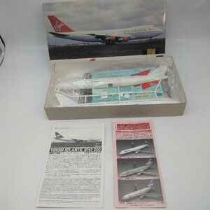 1043【組立品】ハセガワ ヴァージン アトランティック航空 ボーイング747-200 1/200 プラモデル 飛行機 模型
