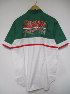 展示未使用 Castrol Racing カストロールレーシング 半袖ピットシャツ Mサイズ
