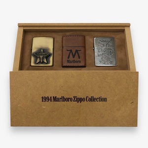 【ITAJNYD41V1Y】未着火 Zippo ジッポー オイルライター 喫煙具 マールボロ・カントリー 1994 Marlboro Zippo Collection セット 箱付き