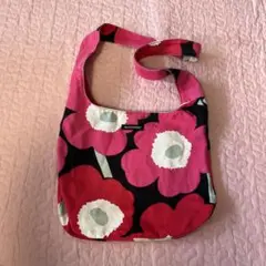 マリメッコ　marimekko ショルダー　バッグ　エコバッグ　花柄