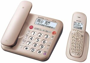 シャープ ( SHARP ) デジタルコードレス電話機 子機1台タイプ ゴールド系 J(中古品)