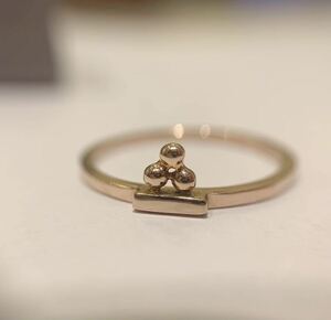 【美品】hirotaka Stacking Ring K10 ヒロタカ スタッキング リング　11.5号　箱付き　ローズゴールド