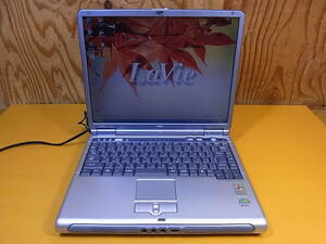 □X/392☆NEC☆14.1型ノートパソコン☆LaVie L LL500/1D☆PC-LL5001D☆WindowsXP☆AMD Duron 896MHz☆メモリ512MB☆HDD 27.87GB☆ジャンク