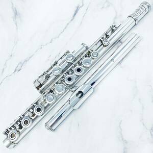 427) 即決価格 総銀製 ムラマツ フルート ST インラインリングキイ スタンダード Muramatsu Flute リングキー