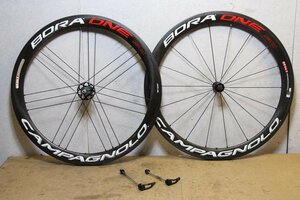 CULT化!○Campagnolo カンパニョーロ BORA ONE 50 AC3 カンパフリー 12s対応 クリンチャー ブライトラベル カーボンホイールセット