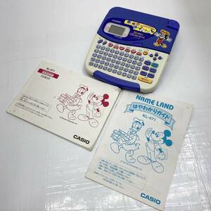 送料無料h53613 CASIO カシオ NAME LAND ネームランド KL-471 シールワープ ディズニーキャラクターズ 取り扱い説明書付き