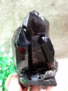 AAA級【魔除け】◆天然モリオン(黒水晶）クラスター179C6-58C22D