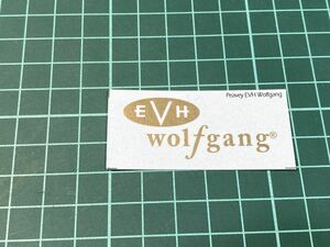 EVH Wolfgang ネックヘッド ロゴ デカール ゴールド #DECAL-EVH-WOLFGANGG